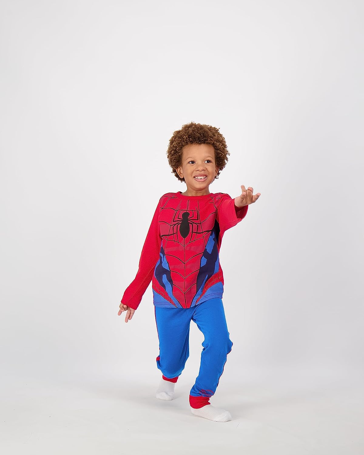 Marvel Spiderman Boys? Long Sleeve Shirt and Jogger Pant Set for Toddlers ? Red/Blue