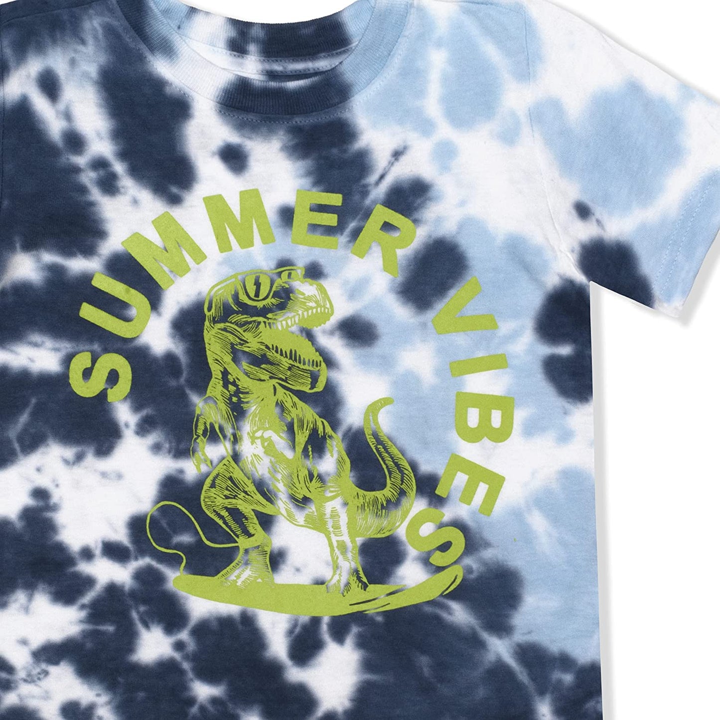 10 Threads Boy's Short Sleeve Tie Dyed Summer Tee Shirt