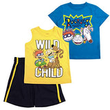 Nickelodeon Boys 3-Piece Shirts and Short Set: Rugrats, Top Wing, Thomas