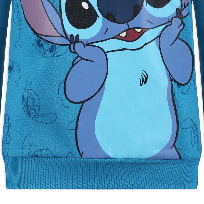 Disney Lilo and Stitch Boys’ Pullover Hoodie for Toddler and Little Kids – Blue