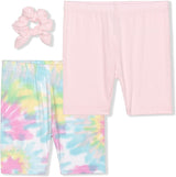 Young Hearts Girls’ 2 Pack Shorts and Scrunchie for Toddler, Little and Big Kids