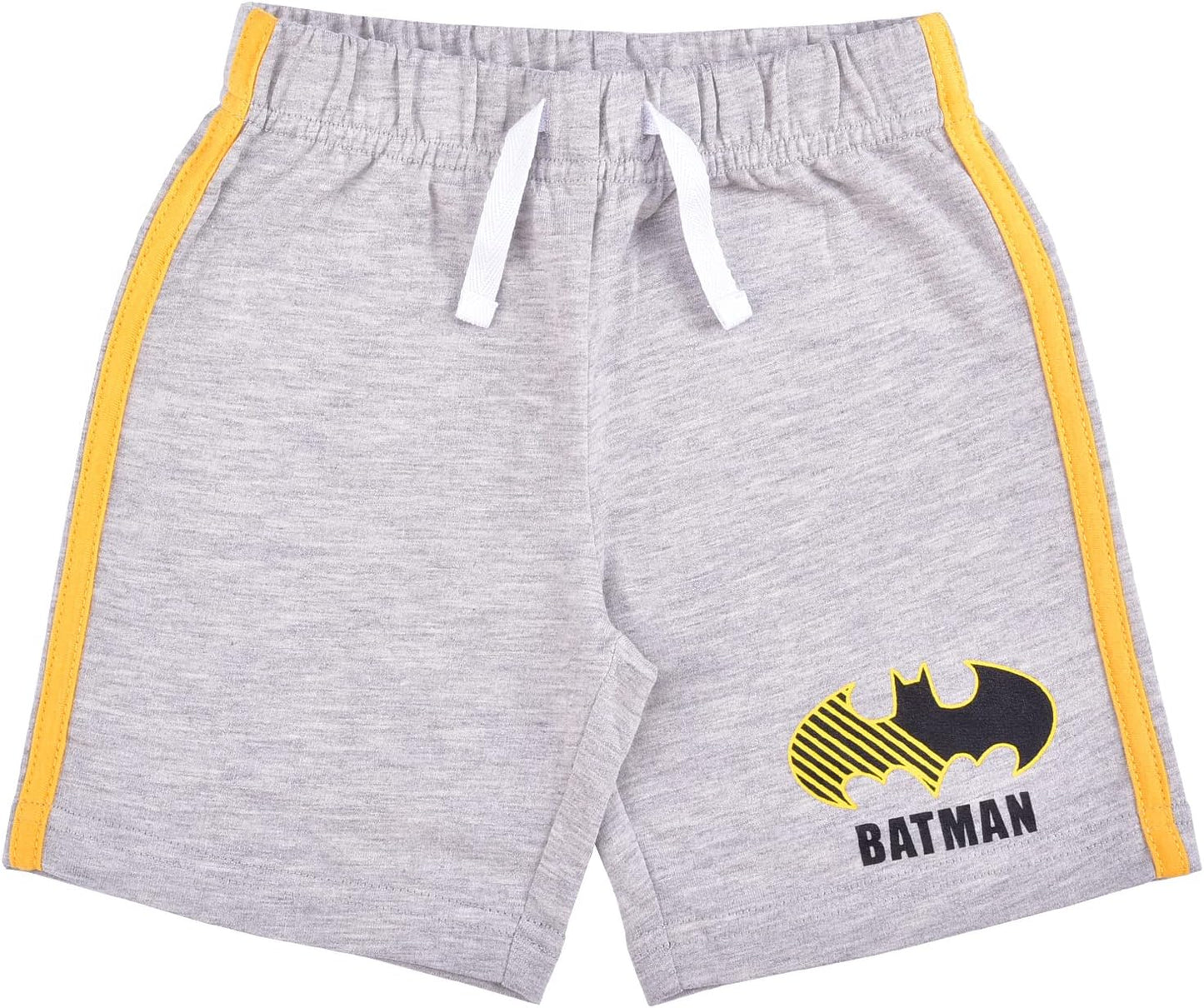 BATMAN Warner Bros DC Comics Boys Shorts 2 Pack for Toddler and Little Kids ? Black/Grey