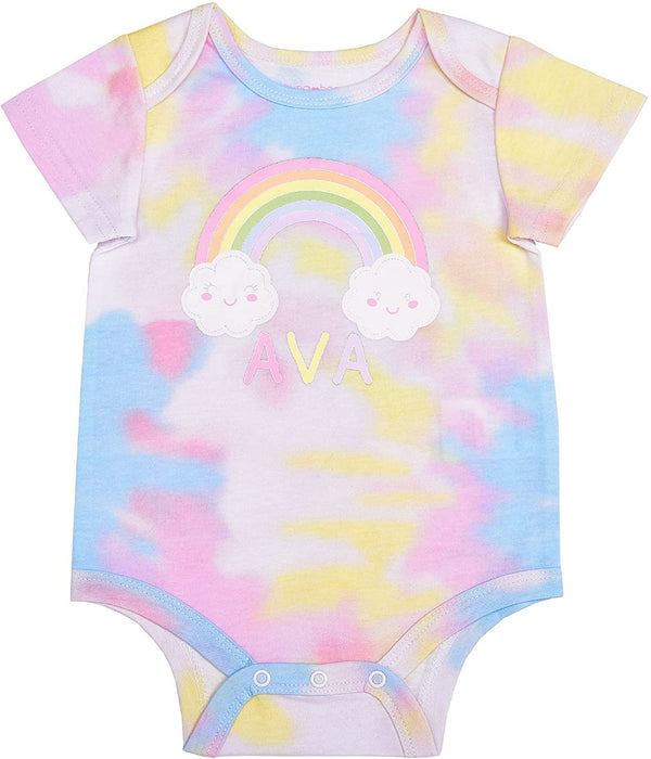 Young Hearts Girls’ Bodysuit Creeper for Newborn and Infant – Multicolor