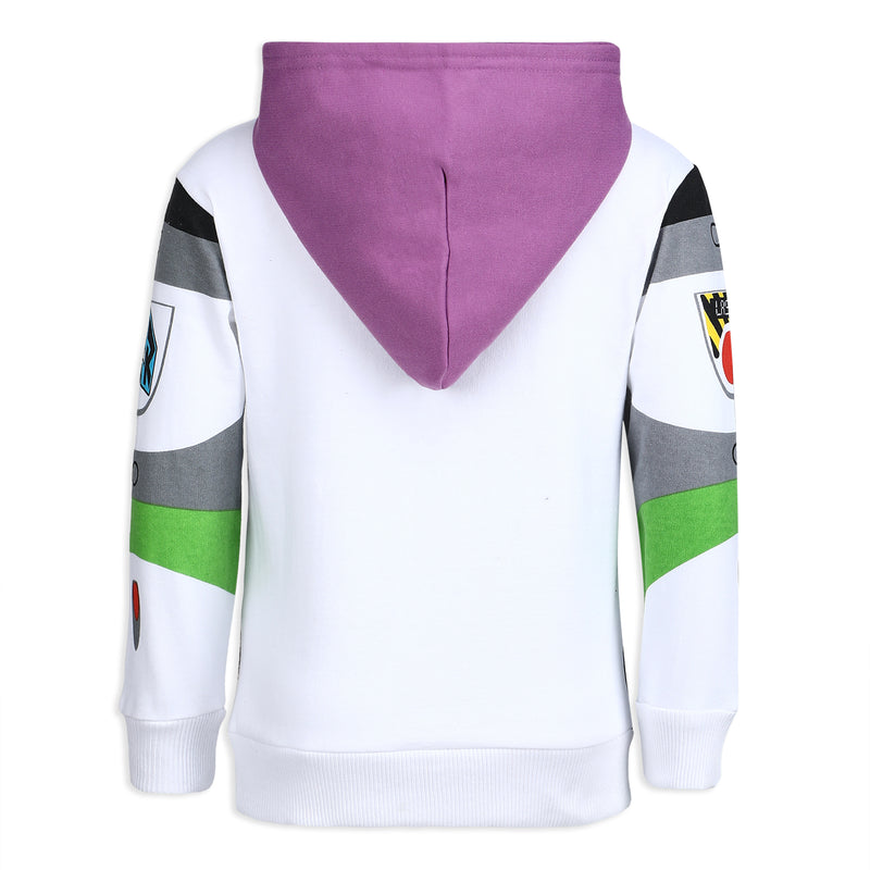 Disney Toy Story Boys’ Buzz Lightyear Zip Up Hoodie for Toddler and Little Kids – Multicolor