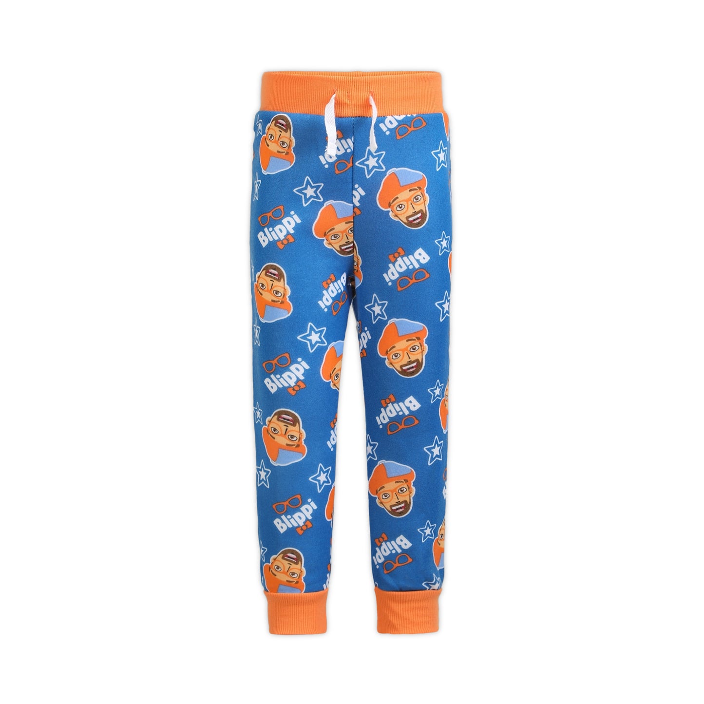 Blippi Boys’ Long Sleeve T-Shirt and Jogger Set for Toddler and Little Kids – Blue
