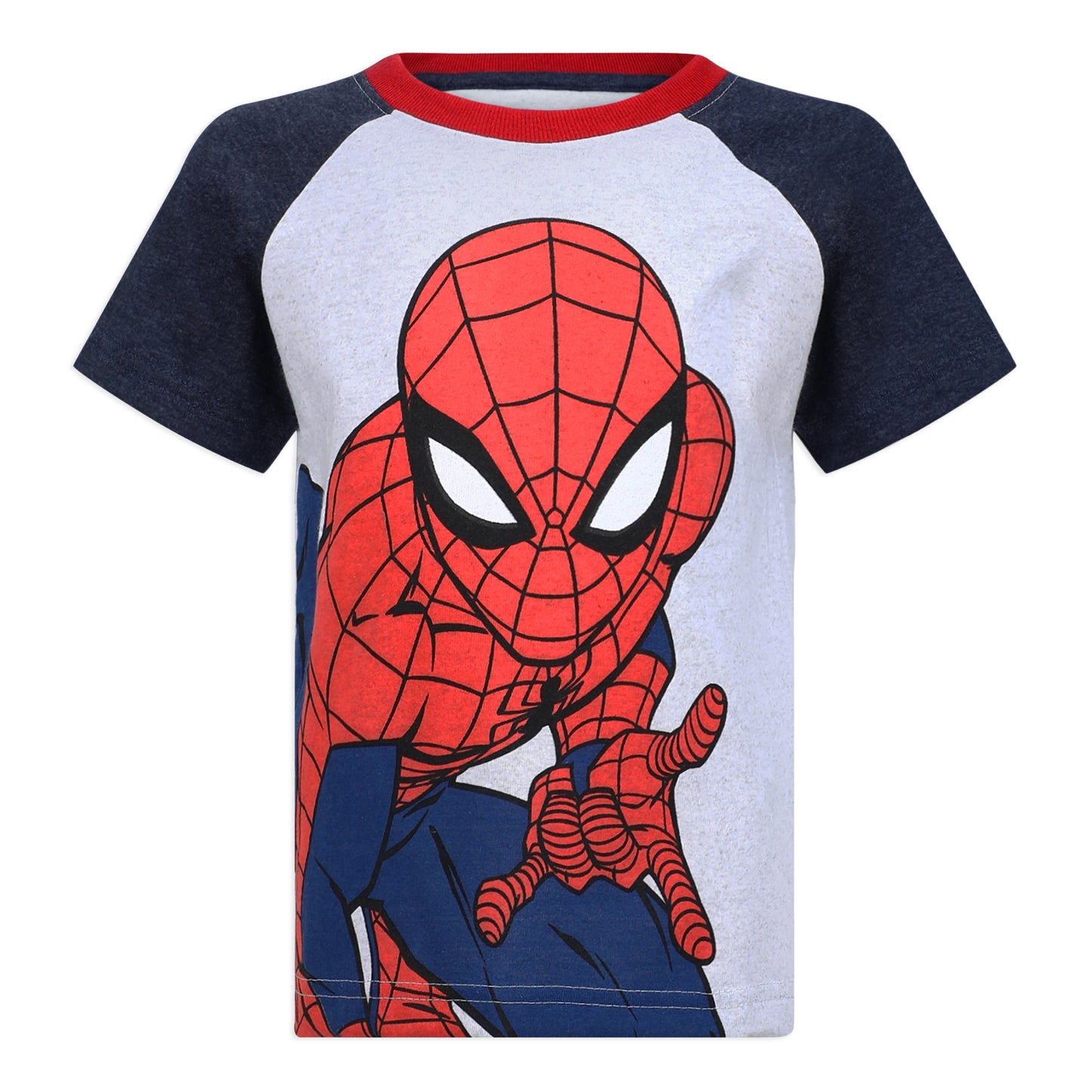 Marvel Avengers Boys T-Shirt and Short Set for Toddler and Little Kids - Blue/Grey or Red/Grey