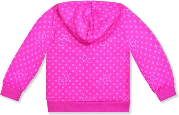 Hello Kitty Girls Zip Up Hoodie for Infant, Toddler and Big Kids ? Pink