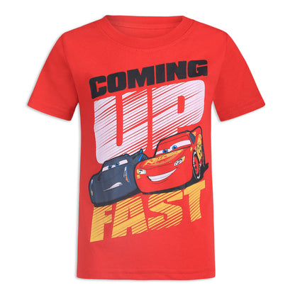 Cars Boys' T-Shirt (Pack of 3) RED