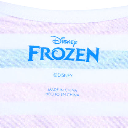 Disney Frozen Elsa and Anna Girls’ Short Sleeve Shirt 3 Pack for Toddler and Little Kids – Pink/Blue/White