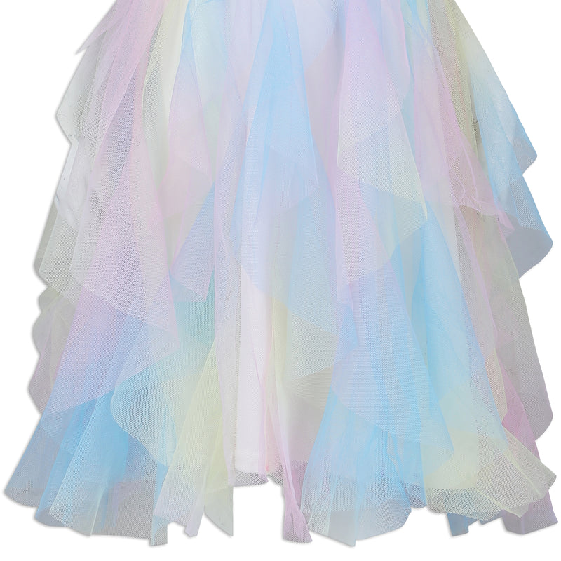 Disney Princess Girls Dress for Toddler and Big Kids - Off White