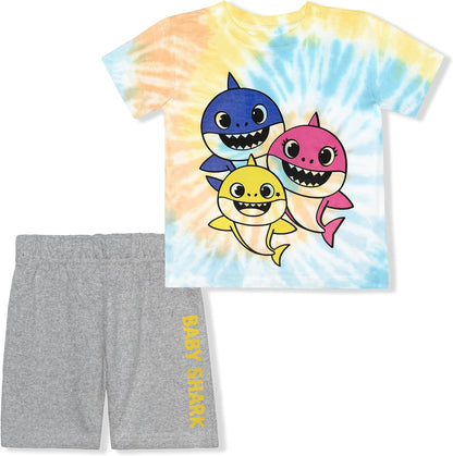 Nickelodeon Rugrats or Baby Shark Boys? T-Shirt and Short Set for Toddler and Little Kids ? Multicolor/Grey