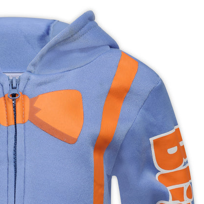 Blippi Boys Zip Up Hoodie for Toddlers and Little Kids – Blue