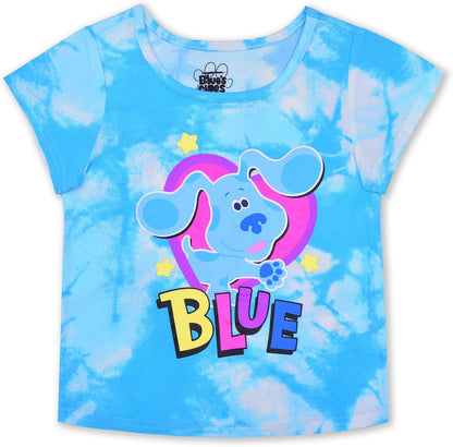 Nickelodeon Blues Clues Girls Tie Dye T-Shirt and Shorts Set for Infant and Toddler - Blue