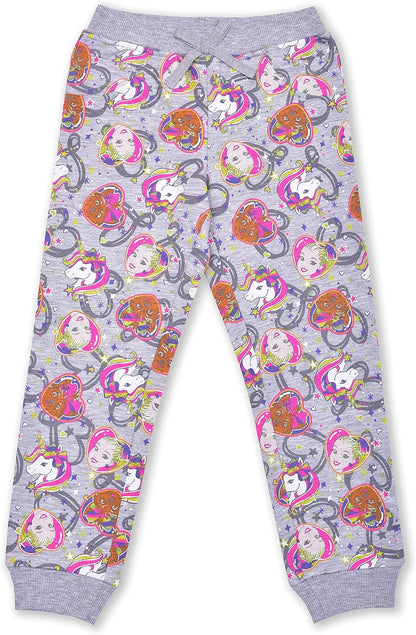 Nickelodeon Girl's 2 Pack Jojo Siwa Unicorn Jogger Pants Set