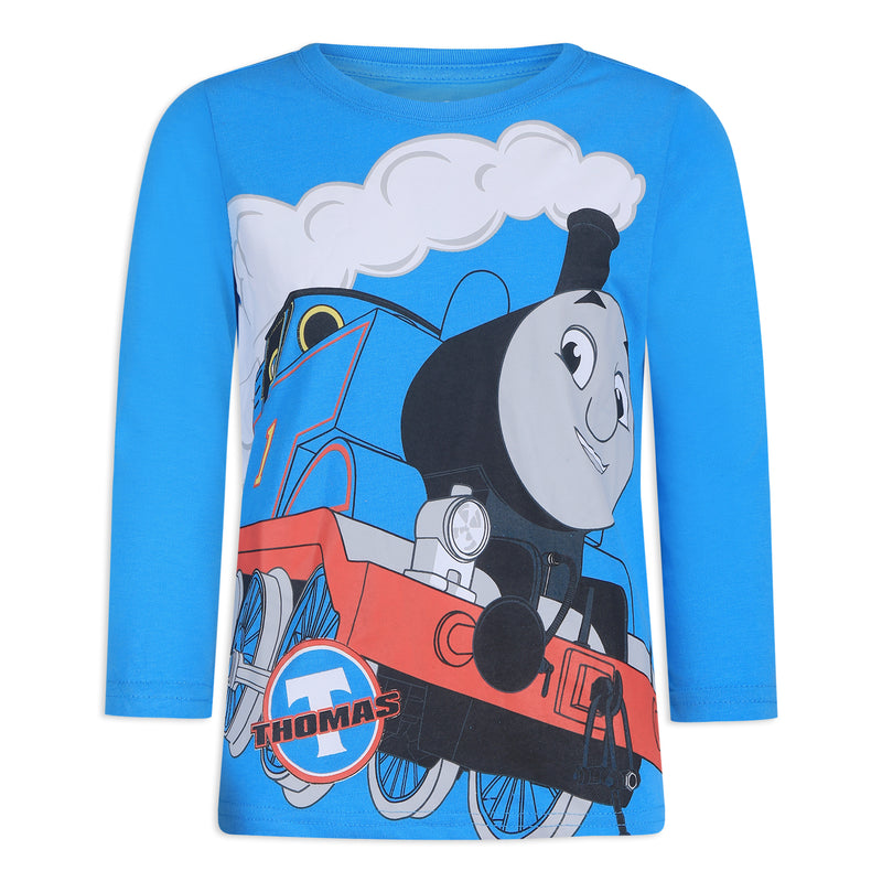 Thomas The Train & Friends Boys’ Long Sleeve Shirt for Toddlers – Blue