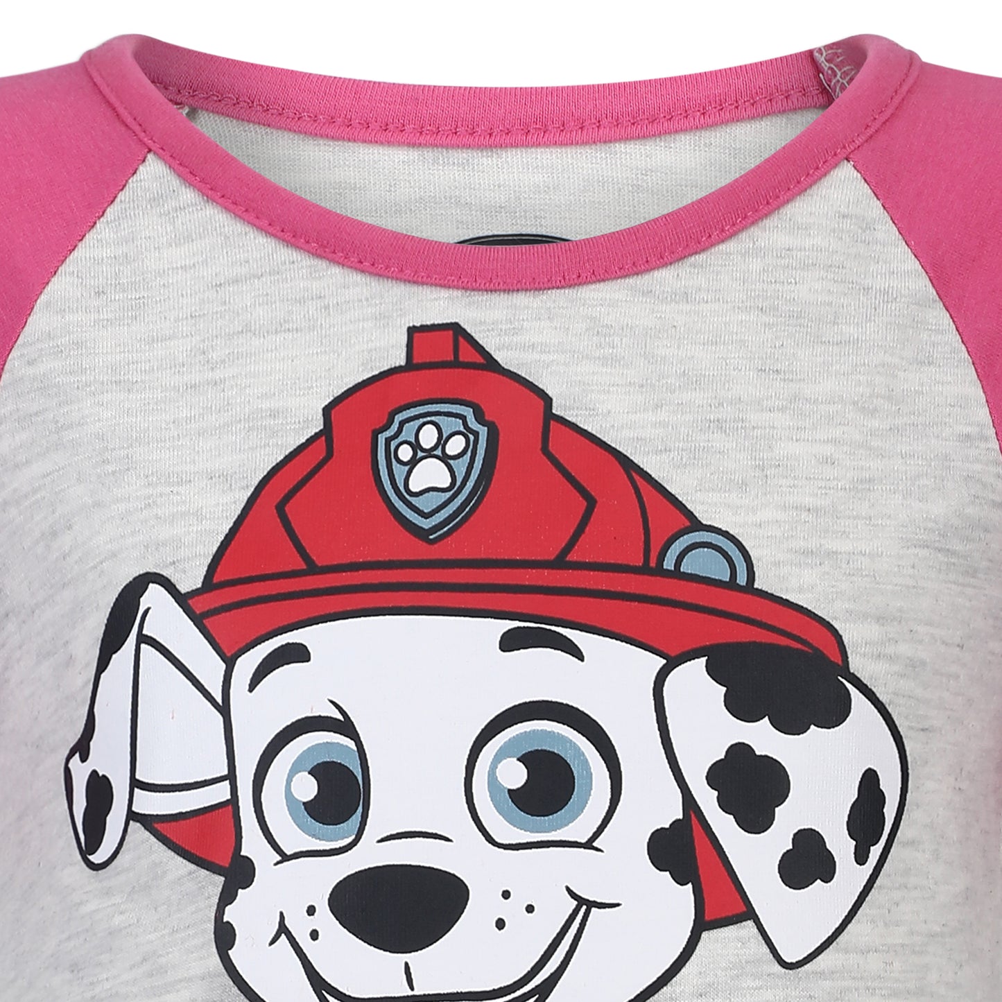 Nickelodeon Paw Patrol Girls Short Sleeve Shirt and Shorts Set for Toddler and Little Kids - Pink/Grey