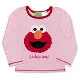 Sesame Street Toddler Girls Long Sleeve Tee Baby and Toddler, Pink