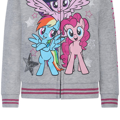 My Little Pony Girl's Roleplay Hoodie with 3D Ears Grey