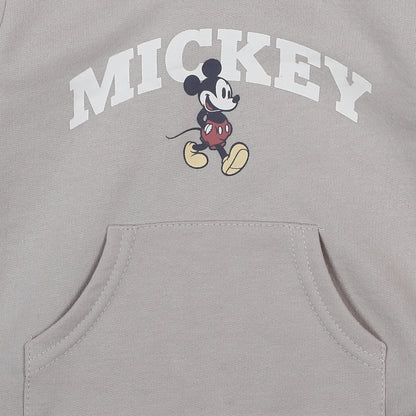 Disney Mickey Mouse Boys' Hoodie and Jogger Set for Infant – Beige