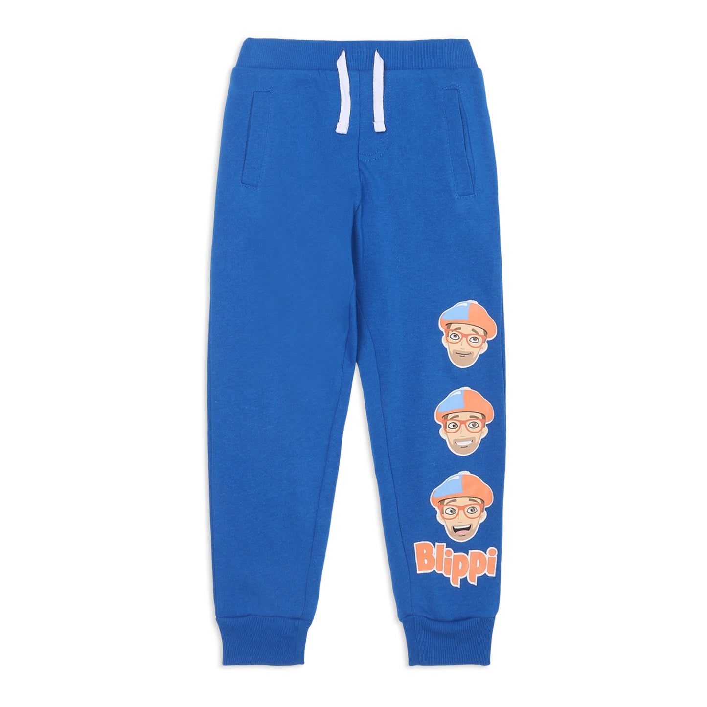 Blippi Boy's 2 Pack Jogger Sweatpant with Drawstring and Elastic Waistband for Toddlers and Big Kid - Blue/Navy