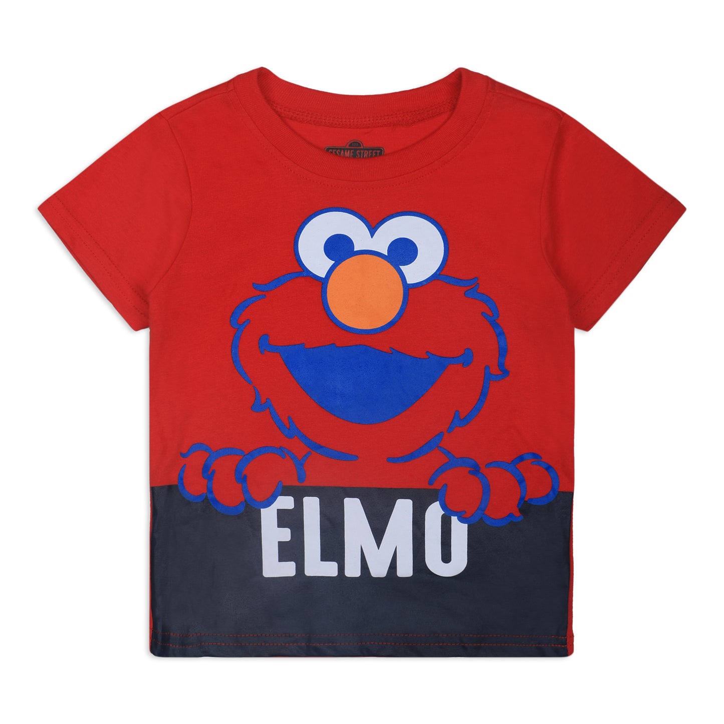 Sesame Street Boys Elmo and Friends 3 Pack T-Shirts for Infant and Toddler – Red/White/Grey