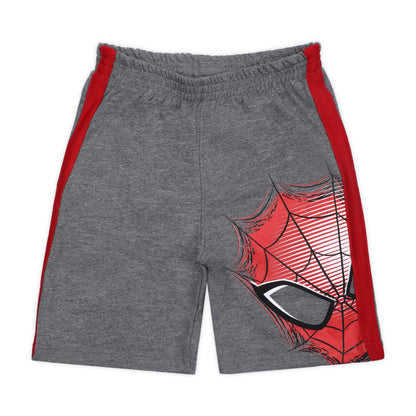 Marvel Spiderman Boys’ 2 Pack Shorts for Toddler and Little Kids – Red/Grey