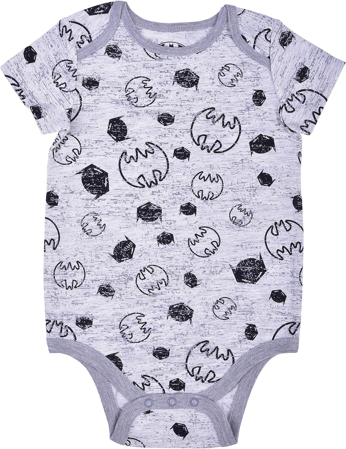 BATMAN Boys? Bodysuits and Jogger Pants Set for Newborn and Infant ? Yellow/Grey