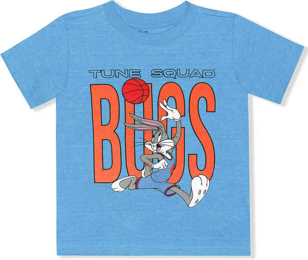 WARNER BROS Looney Tunes Bugs Bunny, Porky Pig and Daffy Duck Boys? T-Shirt for Toddler and Little Kids ? Blue/Navy