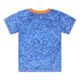 Blippi Boys Short Sleeve T-Shirt for Infant and Toddler - Blue/Orange