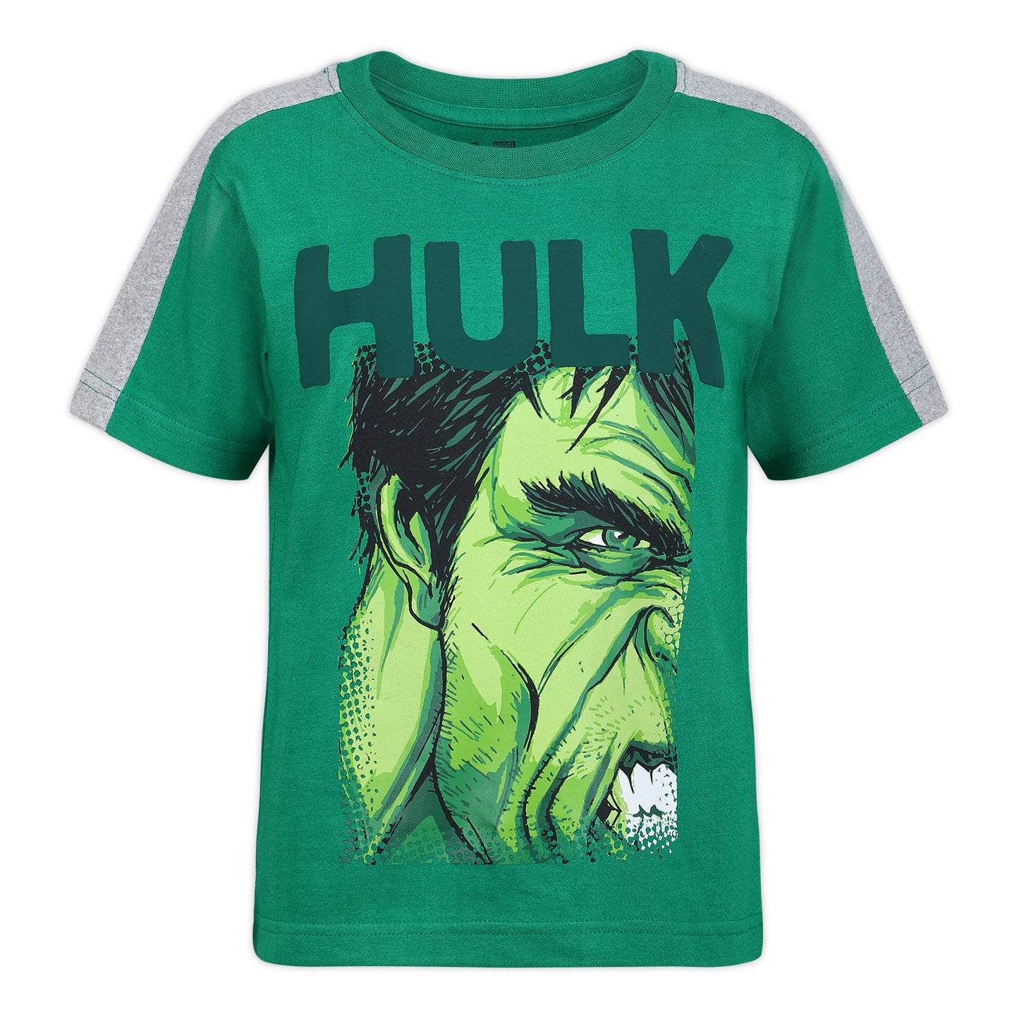 Marvel Avengers Captain America, Hulk and Iron Man Boys’ 4 Pack T-Shirt for Toddler and Little Kids - Navy/Blue/Green/Red