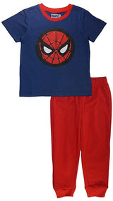 Marvel Spiderman Boys’ T-Shirt and Jogger Set for Toddler- Blue/Red or Grey/Black