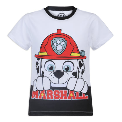 Nickelodeon Paw Patrol Boys T-Shirt Pack for Toddler and Little Kids – Grey/Red/White/Yellow/Blue/Navy