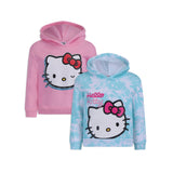 Hello Kitty Girls 2 Pack Hoodie for Infant, Toddler, Little and Big Kids – Blue/Pink