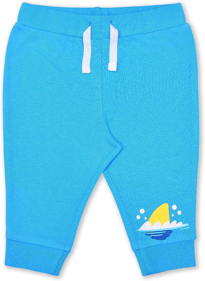 Nickelodeon Baby Shark Boys? Short Sleeve Bodysuit and Jogger Set for Newborn and Infant ? Blue/Yellow