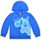 Nickelodeon Blue’s Clues Boys 3 Piece T-Shirt, Zip Up Hoodie and Joggers Set for Infants and Toddlers – Blue/Grey