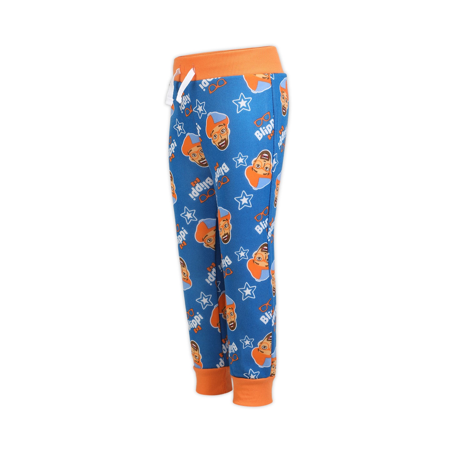 Blippi Boys’ Long Sleeve T-Shirt and Jogger Set for Toddler and Little Kids – Blue