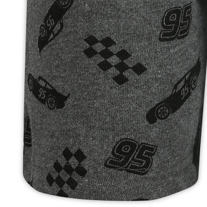 Disney Cars Lightning McQueen Boys’ Short Sleeve T-Shirt and Shorts Set for Toddler and Little Kids – Red/Grey