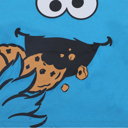 Sesame Street Elmo and Cookie Monster Boys T-Shirt for Infant and Toddlers – Blue or Red