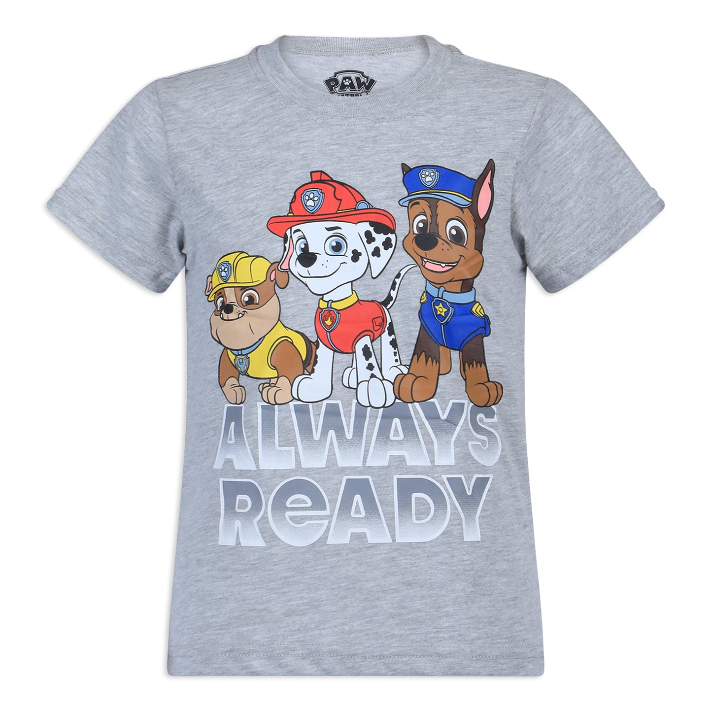 Nickelodeon Paw Patrol Boys T-Shirt Pack for Toddler and Little Kids – Grey/Red/White/Yellow/Blue/Navy