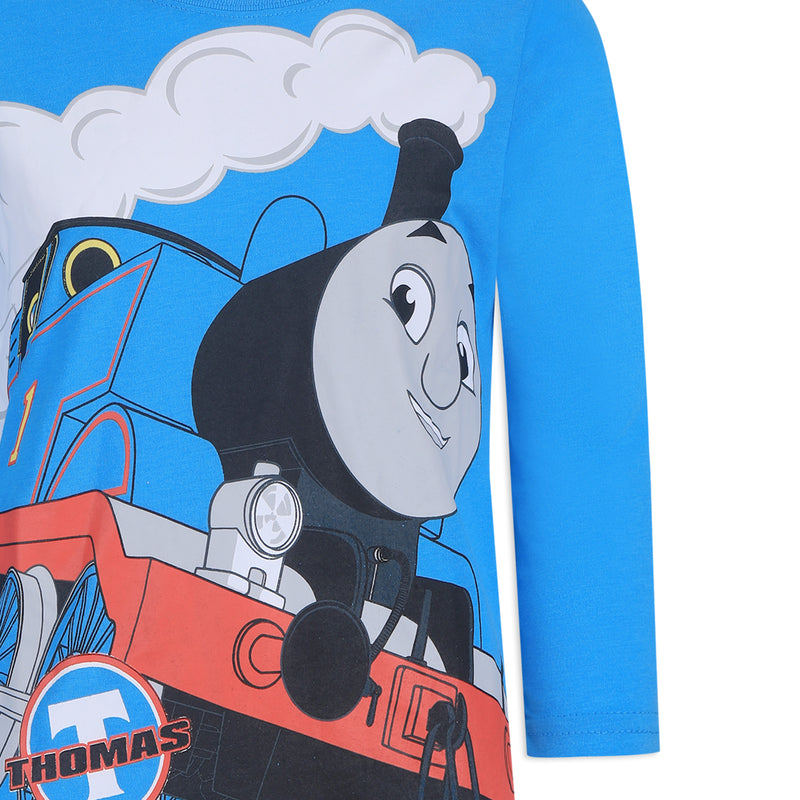 Thomas The Train & Friends Boys’ Long Sleeve Shirt for Toddlers – Blue