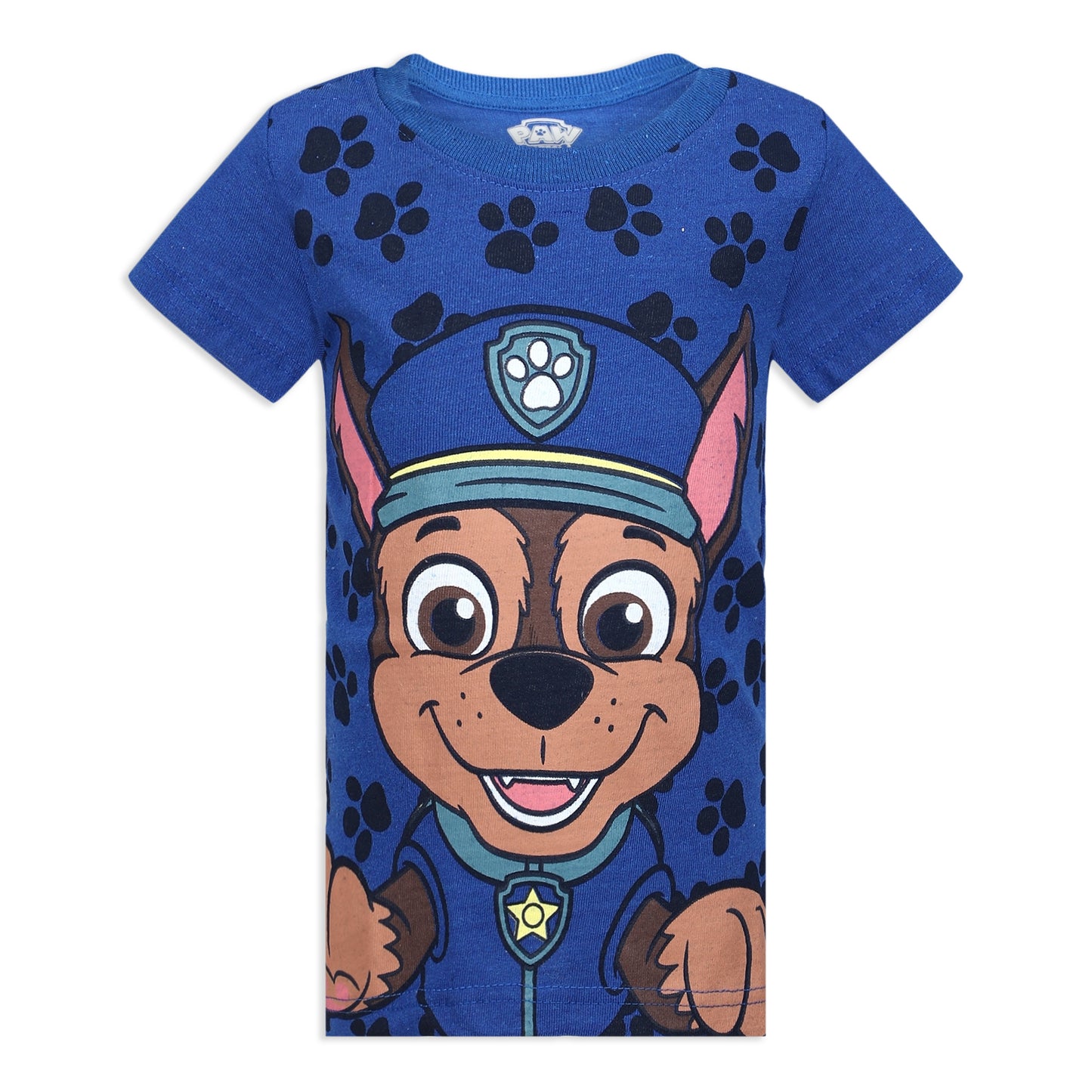 Nickelodeon Paw Patrol Boys 3 Pack Chase, Marshall and Rubble Short Sleeve T-Shirts for Little Kids – Blue/Yellow/Red