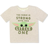 Star Wars Baby Yoda Boys’ T-Shirt for Toddler – Beige