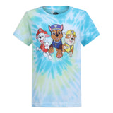 Nickelodeon Paw Patrol Boys 2 Piece Tie Dye T-Shirt and Shorts Set for Toddler and Little Kids – Blue