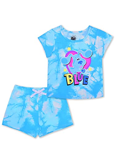 Nickelodeon Blues Clues Girls Tie Dye T-Shirt and Shorts Set for Infant and Toddler - Blue