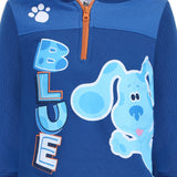 Nickelodeon Blues Clues Boys Half Zip Up Pullover Hoodie for Infant and Toddler - Blue/Orange