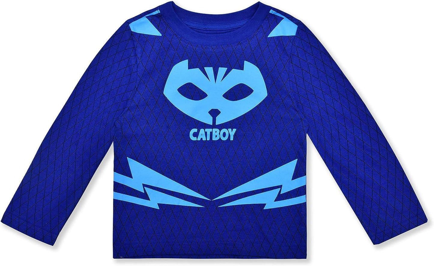 Hasbro PJ Masks Catboy and Gekko Boys Long Sleeve Shirt and Jogger Pants Set for Toddlers and Little Kids ? Green/Blue