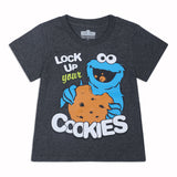 Sesame Street Boys’ 3 Pack T-Shirt for Infant and Toddler – Blue/Black