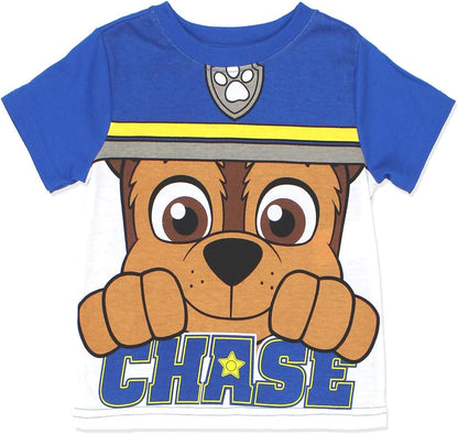 Paw Patrol Nickelodeon Boys? Chase or Marshall Tees for Toddler ? Blue/Red/White