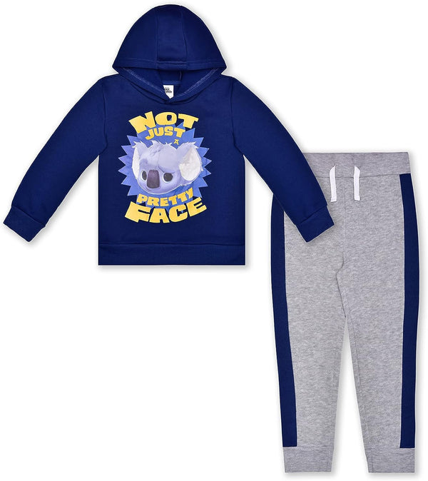 Back to The Outback Skylar Boys? Hoodie and Jogger Pant Set for Toddler and Little Kids ? Blue/Grey