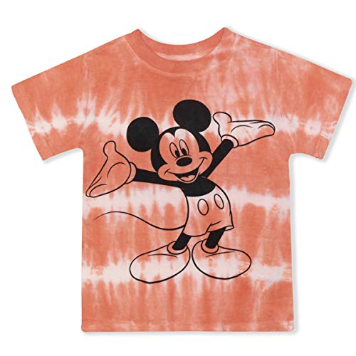 Disney Mickey Mouse Boys T-Shirt for Toddlers and Little Kids – Green/Red/Grey/Blue/Yellow